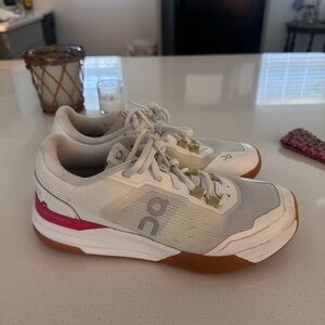 On Women's Athletic Sneakers - White and Pink